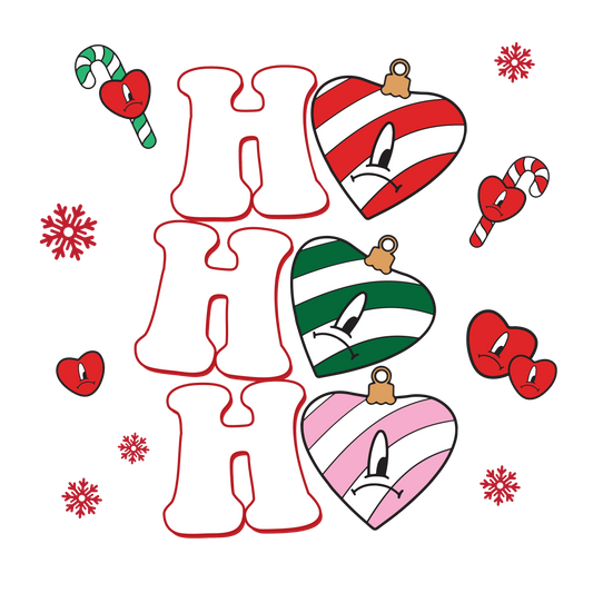 Ho Ho Ho Heart 11 in