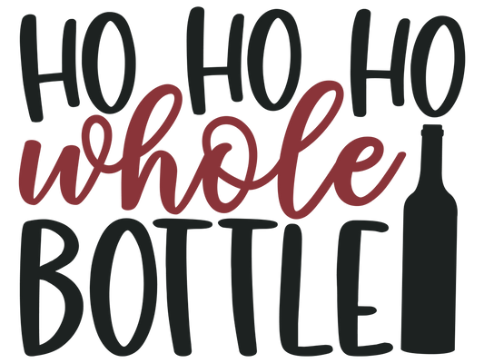 Ho Ho Ho Whole Bottle 11 in